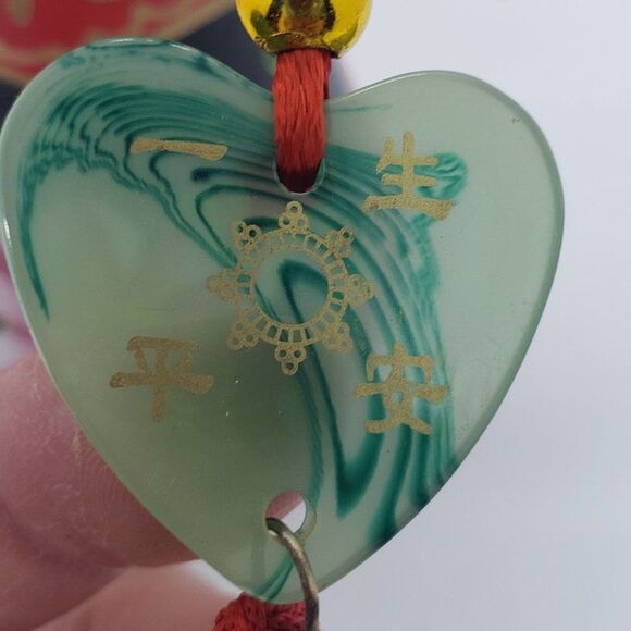 𝅺Kokeshi Doll Female Vintage Japanese Ceramic Piggy Bank with Lucky Charm - Picture 6 of 6